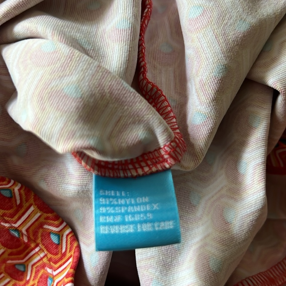 J.McLaughlin Catalina Orange Printed Faux Wrap Dress XS - Picture 4 of 5